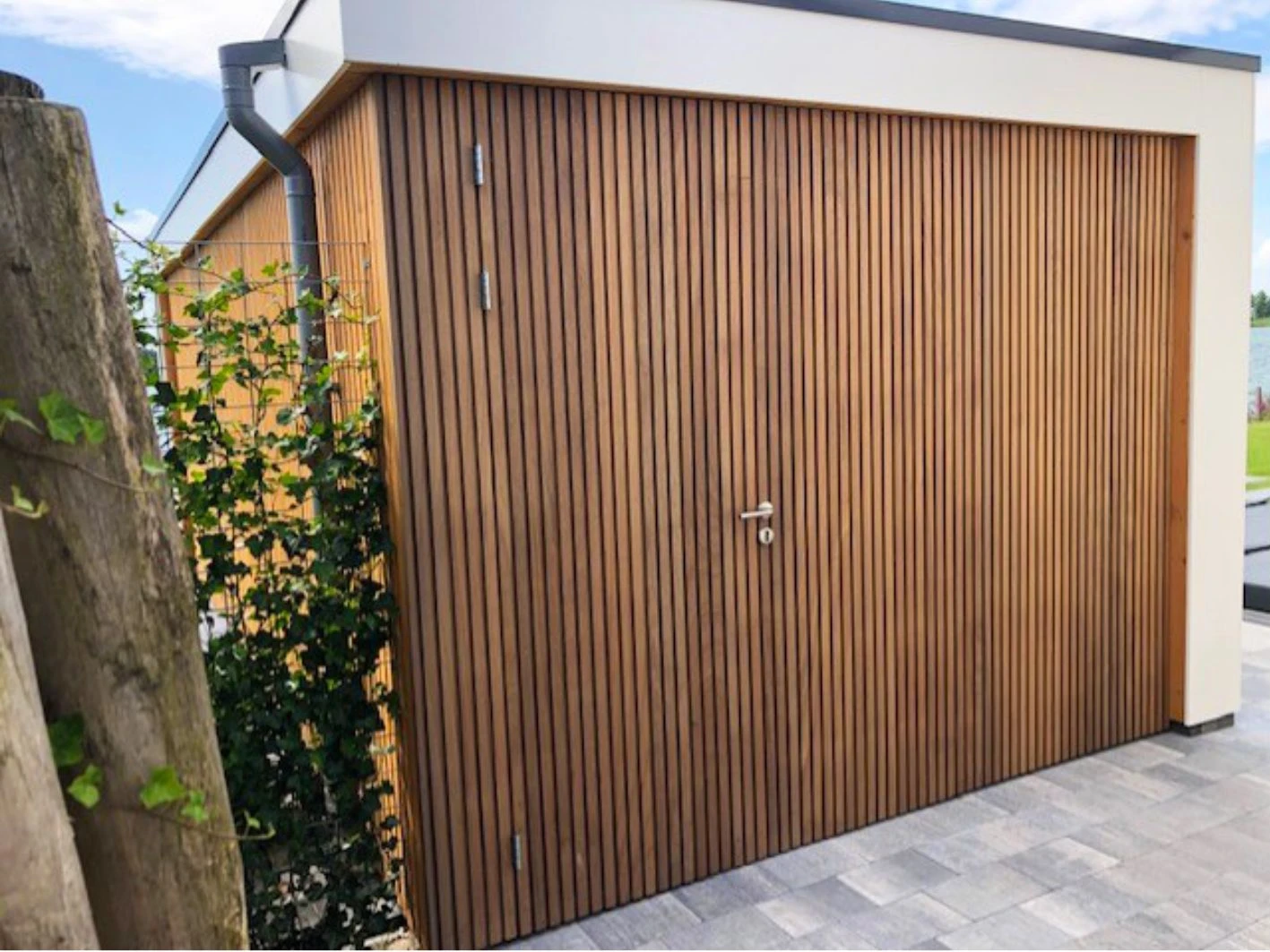 Thermowood Ayous Rhombusprofielplank Triple Rib 2.2 x 14.5 cm (22 x 145 mm) - Lengte 240 cm - Afbeelding 4